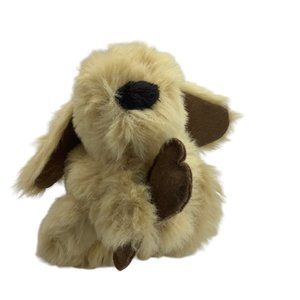 Vtg Animal Express Shaggy Furry Dog Hand Puppet Can Hold Bone 1978 RARE